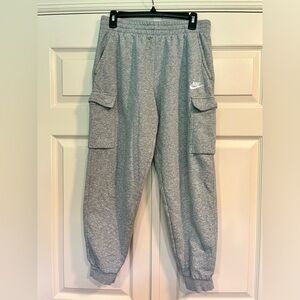 Grey Nike sweat pants, size Youth XL